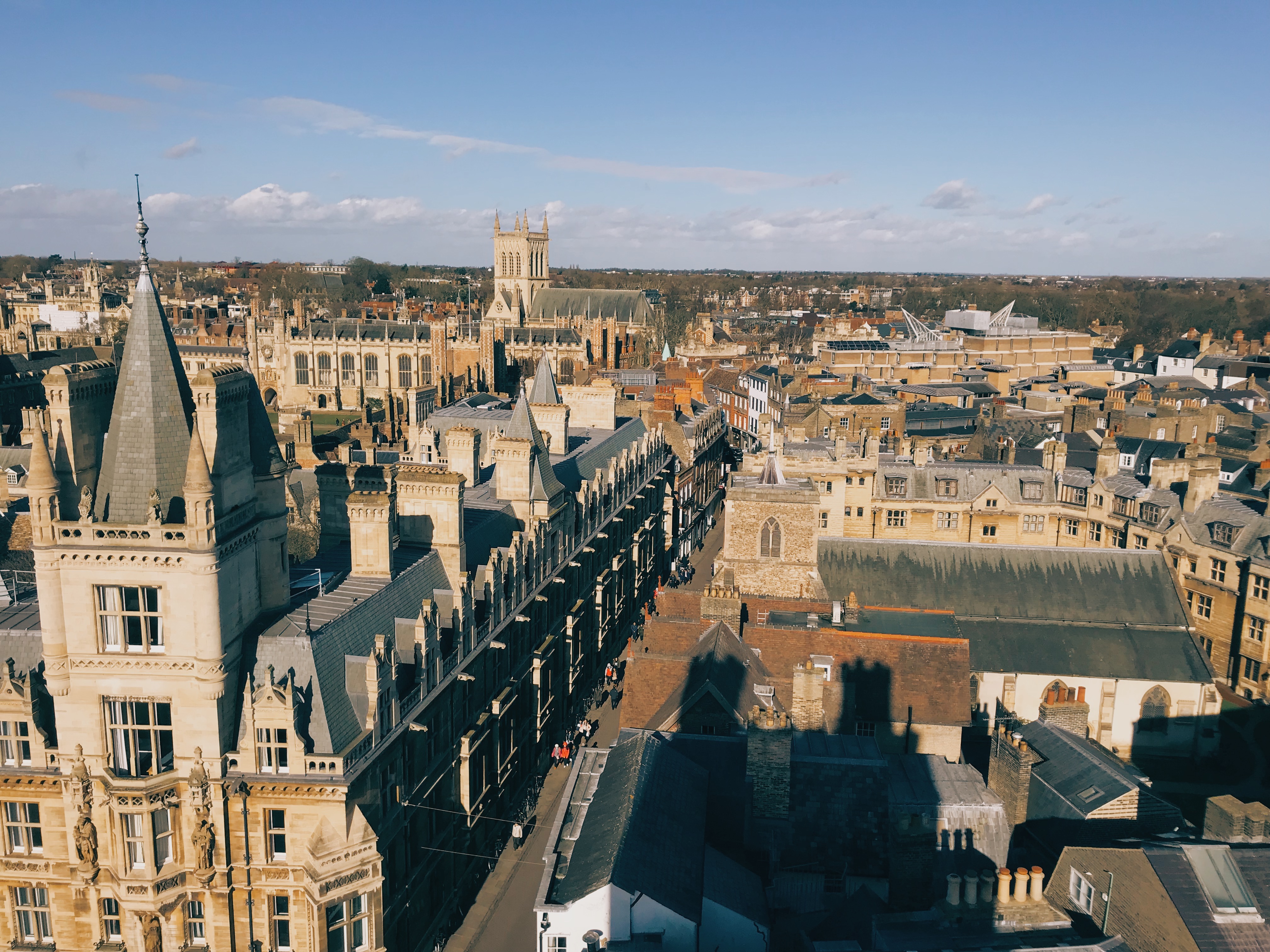 great st mary's tower - one day in cambridge