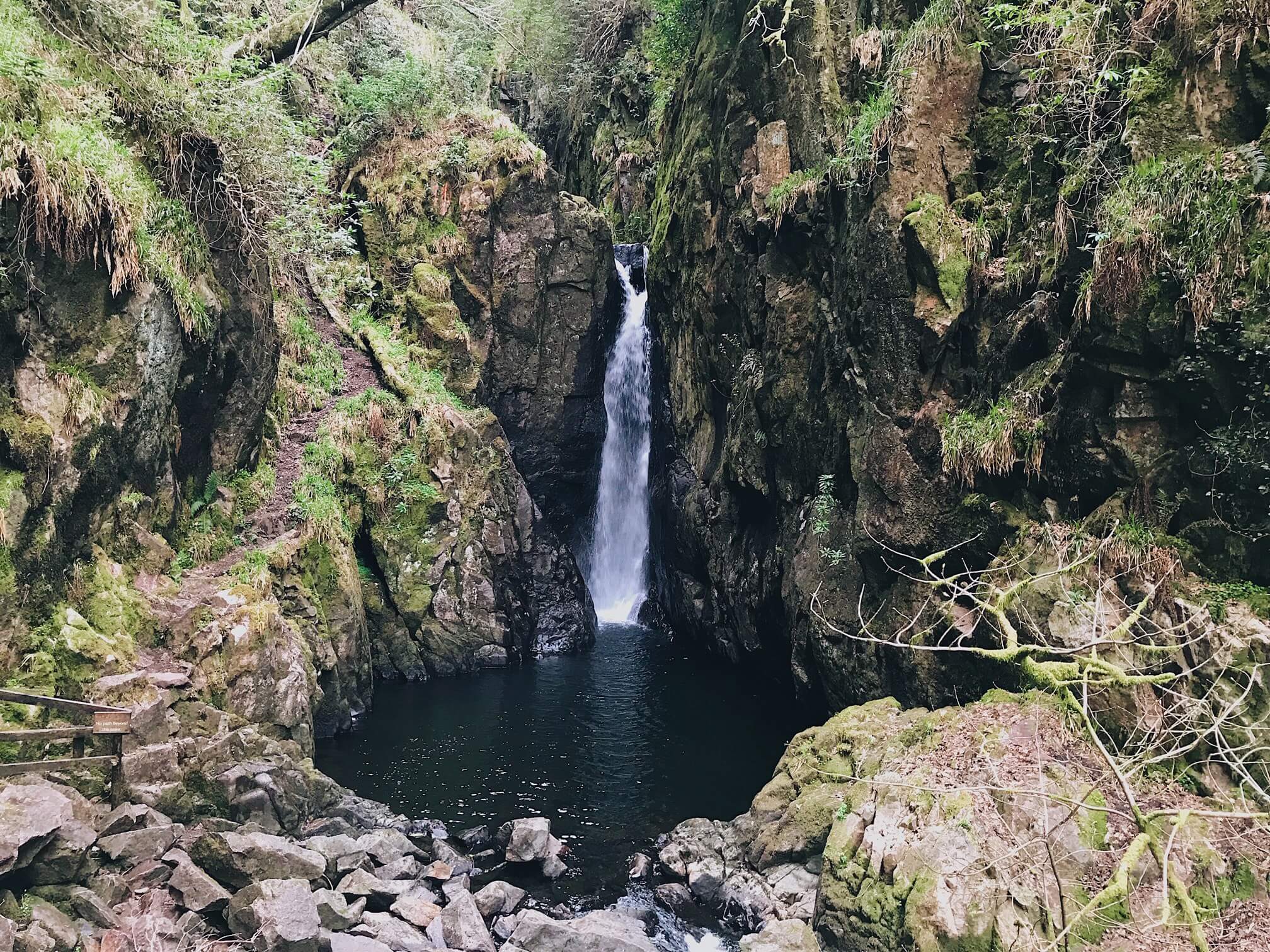 Stanley Ghyll Waterfall Eskdale Lake District