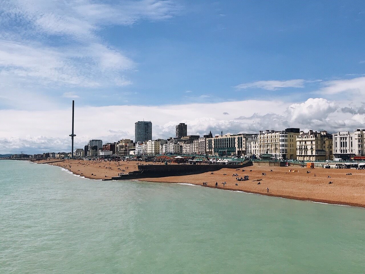 Weekend in Brighton view from the Pier