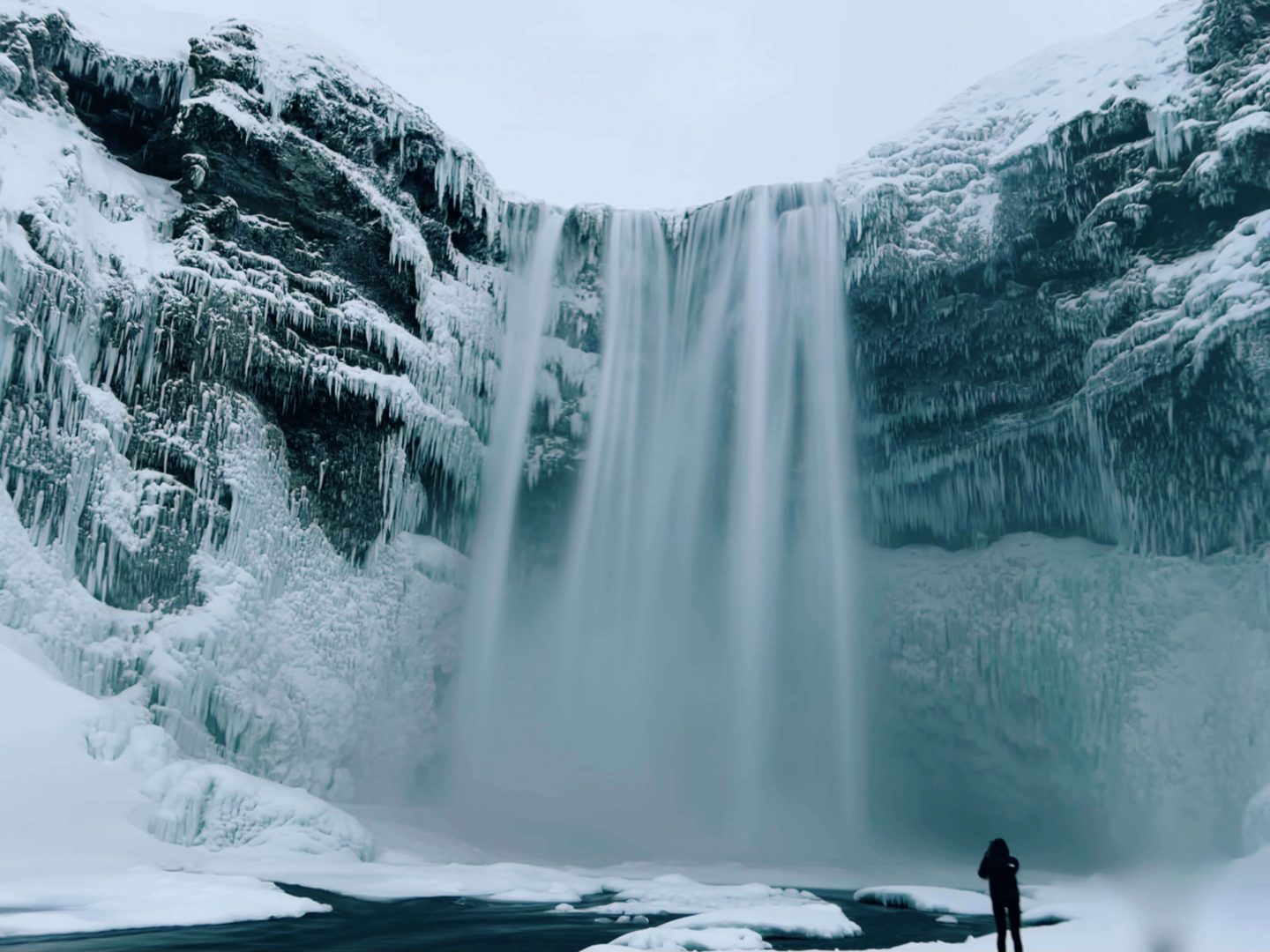 Iceland in February northern lights 