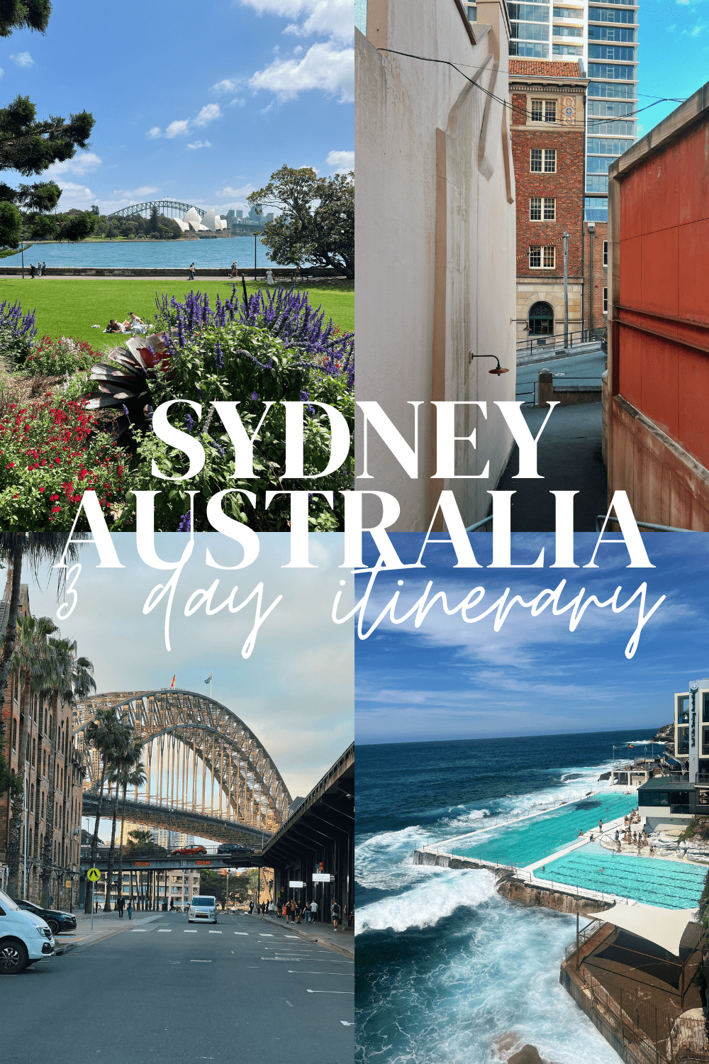 Planning to travel to Sydney, Australia? Well, this post has you covered with the perfect 3 day Sydney Itinerary, from visiting the Sydney Opera House to hitting up the iconic shores of Bondi Beach. Plus, discover hidden gems like the Blue Mountains… See all the best things to do in Sydney in just three days! | 3 day Sydney itinerary l Sydney travel itinerary Sydney travel l Sydney Australia itinerary l #sydneyitinerary #australia #sydney #travelguide #bucketlist